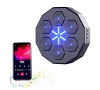 Electrónica Máquina De Boxeo Montada En La Pared Entrenamiento de Objetivo de Boxeo con 6 Luces et Conexión Bluetooth Recargable por USB Boxeo Musical Juego de Lucha (Size : Boxing Machine)