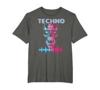 Electrónica Música Skull Devil Techno Music Festival Hardtekk Camiseta