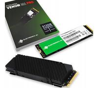 ELECTRONICA4U SSD VENOM M1 PRO 512GB M.2 NVMe PCIe Gen4, 7400/2700 MB/s, con disipador de calor
