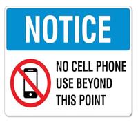 Electronics Not Allowed Beyond Simple Metal Sign For Studio 12x8 Inch