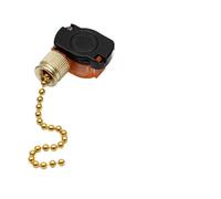 ElectronicSwitch 1pc E87438 303-1 ON OFF 2 Position Ceiling Fan Switch 3A 250VAC 6A 125VAC Ceiling Fan Light Pull Chain Switch