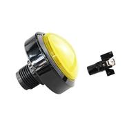 ElectronicSwitch Emergency Stop Switch 1pcs 60mm Game Accessories Button 60mm Convex Big Circle with Light Button Pattle Game Machine Big Circle Button Switch Reset(2)