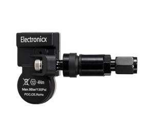 Electronicx 1 sensor RDKS para Opel Mokka X 2021-2023 preprogramado, 433 MHz, TPMS, sensor de presión de neumáticos, válvula de metal, sensor único, repuesto para llantas de aluminio, llantas de acero