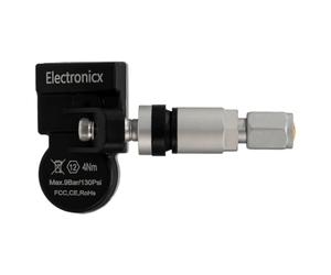 Electronicx 1 sensor RDKS para Renault Sandero 2014-2021 preprogramado 433 MHz TPMS sensor de presión de neumáticos, válvula de metal, color plata, sensor único, repuesto para llantas de aluminio y