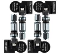 Electronicx 4 sensores RDKS para Fiat Freemont 2020-2022, 433 MHz, TPMS, sensor de presión de neumáticos, válvula de metal, juego de 4 unidades, repuesto para llantas de aluminio, llantas de acero