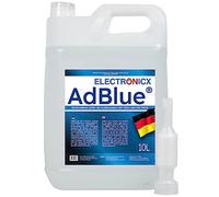 Electronicx AdBlue 50 L - 5×10 L bidones de solución de urea para tratamiento SCR, ISO 22241-1, DIN 70070, con licencia VDA, aditivo diésel, limpieza escape, reduce emisiones, camión coche tractor