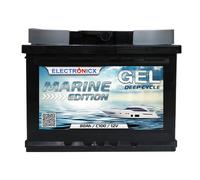 GEL batería 12v 80Ah Electronicx Marine Edition 12v batería solar 12v baterías solares suministro 12v gel caravana batería camper gel 12v 80ah solar mover batería