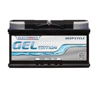 Electronicx Batería de suministro GEL 12V 120Ah / 120 Ah 12 Volt - Deep Cycle Gel Edition - Batería sellada sin mantenimiento - 353×175×190 mm - Autocaravana, caravana, barco, yate, camping, ocio
