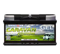 Electronicx Batería de suministro GEL Caravan 12V 120Ah / 120 Ah 12 Volt - Batería Deep Cycle sellada y sin mantenimiento - 353×175×190 mm - Autocaravana, caravana, camping, solar, ocio, acumulador
