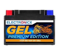 Electronicx batería GEL YTX9-BS 12V 9Ah 135A - batería moto sin mantenimiento, sellada, resistente a vibraciones, compacta 149×84×104 mm, para moto, scooter, quad, ATV, moto de nieve