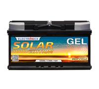 Electronicx Batería Solar Gel 120Ah 12V - batería de Suministro Deep Cycle, 120 Ah 12 Volt para Sistemas aislados, Autocaravana, Barco, fotovoltaica - sellada, sin Mantenimiento - 353×175×190 mm