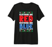 Electrons Neutrons Science Is Sweet Christmas Scientist Camiseta Premium