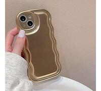Electroplating Cold Wind All-Inclusive Anti-Drop Protective Wave Case For Iphone 14 Pro Max 13 12 11 14 Pm Soft Tpu Case,Colorful,For Iphone 14Promax, YHNNH, big golden, for iPhone 11