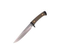 ELECTROPOLIS Cuchillo de Caza Muela 3162, puño con cachas Verdes y zamak Negro, 205 Gramos de Peso + Tarjeta Multiusos de Regalo