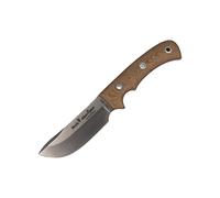 ELECTROPOLIS Cuchillo de Caza Muela Aborigen ABORIGEN-12D, Enterizo, cachas micarta Canvas Desierto, Incluye Paracord y magnesio + Tarjeta Multiusos de Regalo