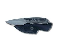 ELECTROPOLIS Cuchillo de Caza Muela Ibex IBEX-8M, cachas micarta Negra, Enterizo, Hoja de 7,5 cm, Peso 135 Gramos + Tarjeta Multiusos de Regalo