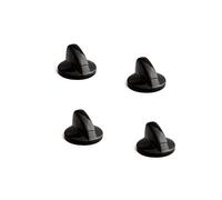 ELECTROTODO 4 Mandos Compatible con Cocina Teka Color Negro Eje 5,5 mm