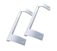 ELECTROTODO Conjunto de 2 Tiradores Remplazo para Frigorífico Beko y Saivod | Kit de Manetas Blancas Compatibles | Repuesto Fácil de Instalar | Material Resistente y para uso diario Color Blanco