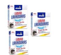 ELECTROTODO - Pack Triple Acción para Lavadoras | Limpia, Elimina y Protege tu Lavadora | 3 unidades de 250 ml