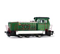 Electrotren HE2027S ADIF, Locomotora diésel Serie 309, Verde/Blanco, EP. Vi, con decodificador de Sonido DCC Locomotora Diesel