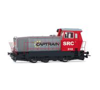 Electrotren HE2029 SRC, Locomotora diésel Serie 312, decoración Rojo-Gris 'Captrain', EP. Locomotora Diésel Vi