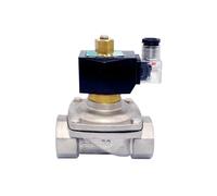 Electroválvula 24 V, 1 unidad, 40 mm, 1,5 pulgadas, normalmente abierta, válvula eléctrica SS304(BSP-120 VAC)