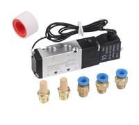 Electroválvula 4V11006 DC24V con 2 posiciones 5 pasadas y filtro 40, diseñada para una conmutación rápida y un rendimiento confiable en sistemas neumáticos