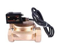 Electroválvula a prueba de explosiones de alta presión de 2" y 16 kg, latón, IP65, normalmente cerrada, CA 220 V, CC 24 V, for agua, aceite y aire.(AC220V)
