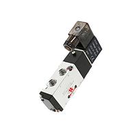 electroválvula de 2 posiciones y 5 vías Válvula solenoide de aire 4V110-06 1/8 Bsp, puerto de 5 vías, 2 posiciones, válvulas magnéticas eléctricas neumáticas de DC12V 24V 110 V220V, voltios de bobina