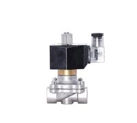 Electroválvula de acero inoxidable 3/8" normalmente abierta, IP65, interruptor control tuberías, DN10, válvula agua eléctrica, CA/CC 220 V, 24, 12