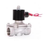Electroválvula de acero inoxidable de 1/8'', 220 V, 12 V y 24 V, normalmente cerrada, de acción directa.(1/8"npt Thread,AC220)