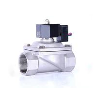 Electroválvula de ahorro de energía de acero inoxidable, válvula de agua eléctrica normalmente cerrada/normalmente abierta, IP65, bobina completa, 12 V, 24 V, 220 V(24vdc-normally Open,DN20)