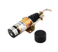 Electroválvula de cierre de combustible 12 V/24 V Serie 1502 para Deutz F3L F4M para Bobcat para motor Perkins Repuesto 366-07197 SA-3405-T para construcción metálica robusta Fácil instalación Diseño