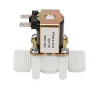 Electroválvula de entrada de agua eléctrica de plástico NC G1-2 de 12 V para distribución de agua