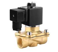 Electroválvula de latón,3/4" 220 V AC,Electroválvula Eléctrica Latón,VáLvula Solenoide Eléctrica,Válvula Solenoide,Eléctrica Latón Normalmente Cerrado Solenoid,Control Directo para Agua y Aire
