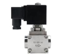 Electroválvula de lavado de alta presión de acero inoxidable 304, 0-300 bar, normalmente cerrada o abierta, 1/4"-1", 220 V CA, 12 V CC, 24 V CC.(G-AC 220V-OPEN,YSE-15)
