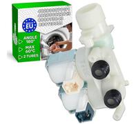 Electrovalvula de Lavadora 2-Vias 180° con Código Original 481010906666 482000022813 C00092177 C00110333 para Whirlpool para Bauknecht para Indesit - MADE IN EU - Garantía de 5 Años - ONIX TECH