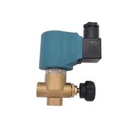 Electroválvula de vapor temperatura latón normalmente cerrada FKM G1/4" 110V 220VAC ajustable Válvula solenoide caldera planchado(AC220V)