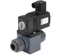 Electroválvula DN 20 Manguitos encolados sin insertar/tuerca NC PVC EPDM 0-0,5bar/7psi 100VAC 131 501499