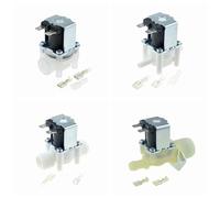 Electroválvula Eléctrica De Plástico, 12 V, 24 V, 110 V, 220 V, Normalmente Cerrada, 1/4, 3/8, 1/2, 12 Mm, Macho, Hembra, Entrada De Agua Y Aire.(1PC 02 Female Valve,DC 12V)