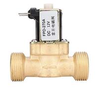 Electroválvula Eléctrica, G3/4" Válvula Solenoide de Latón Normalmente Abierta, Válvula Electromagnética Válvula de Agua, Interruptor de Entrada de Agua, Fácil Dde Instalar(DC12V)