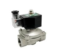 Electroválvula eléctrica normalmente cerrada de 1/2", 3/4", 1" y 2", for agua, 24 V, 230, 12, acero inoxidable, IP65, bobina DIN, alta temperatura(2",EPDM-SEAL_110VAC)