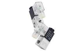 Electroválvula Neumática 2V025-08, Válvula Electrónica AC220, Dos Posiciones, Dos Vías, Tres Vías, Interruptor DC24V 3V1-06, Normalmente Cerrada(2V025-08(DC24V))