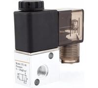 Electroválvula neumática 3V1-06/M5 de 2 posiciones y 3 vías, compatible con 220 V y 24 V | Válvula de control de gas(3V1-M5 DC24V)