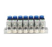 Electroválvula neumática 3V1-06-NC, 3/2 vías, control integrado, una entrada, salida múltiple, con barra colectora, 12 V/24 V CC(AC110V 4mm fittings,5F)