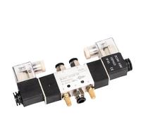 Electroválvula Neumática 4V220-08 De 220 V, 5 Vías, 2 Posiciones, Bobina De 1/4", Aleación Interna, 12 V CC, 24 V CA, 110 V CA.(W 10mm fittings,DC 24V)