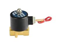 Electroválvula neumática de 3/8", CA 220 V, CC 12 V, CC 24 V, for agua, aceite, aire y gas, cuerpo de aleación, N/C(220 Volt)