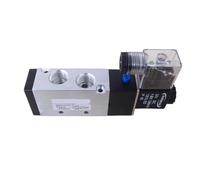 Electroválvula neumática de bobina simple 4V310-08 1/4" 4V310-10 3/8 BSP 24V, válvula de control de 5/2 vías con luz LED roja tipo enchufe.(3/8",24V)