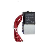 Electroválvula neumática eléctrica de 12 V, 24 V y 220 V, 2 posiciones, 2 puertos, normalmente cerrada, válvula magnética de aire, conexión de manguera de 6 mm y 8 mm.(No Fittings,AC 110V)