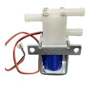 Electroválvula Válvula solenoide eléctrica de tres vías y dos posiciones Válvula electromagnética de alcohol y agua (Size : 12V)